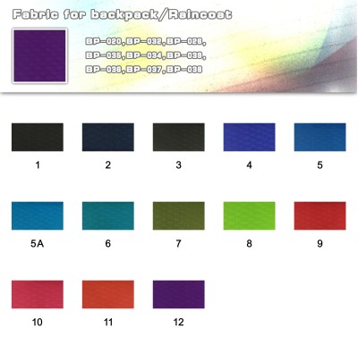 HB-HS  背包/雨衣色卡   正面照